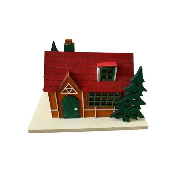 2 for $30 Target House Cabin Pine Tree Light Battery Operated Shelf Decor - Picture 1 of 9